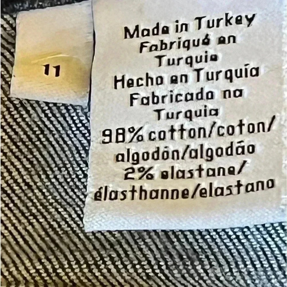 EUC Vintage Calvin Klein Jeans Logo Stitch 5 Pocket Denim Midi Skirt SZ 11 - Picture 6 of 8